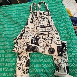 bdg scribble overalls